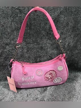 Juicy Couture "Girls Rule" Shoulder Bag in the "Cherry Blossom" (pink)